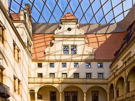 Grünes Gewölbe in Dresden – der Innenhof